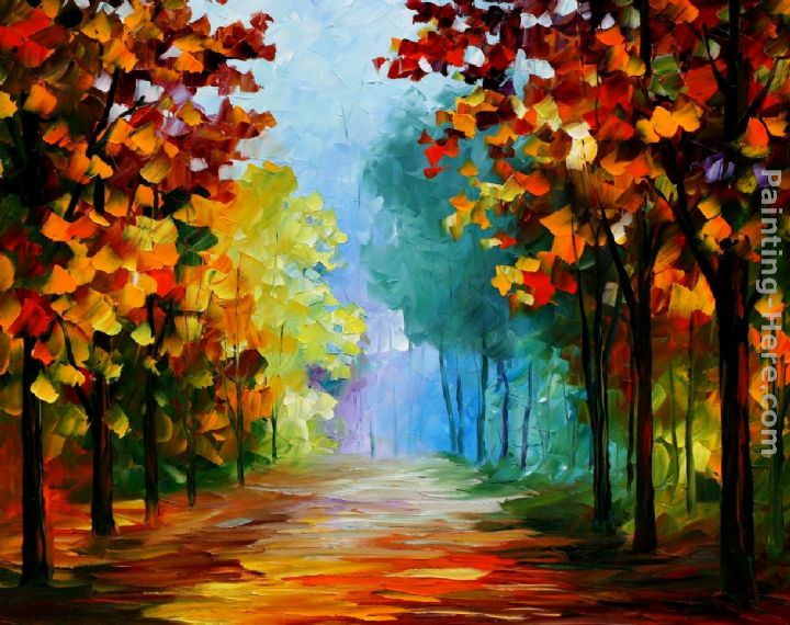 FOREST CLEARING painting - Leonid Afremov FOREST CLEARING art painting